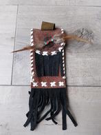 Suede leren telefoontasje donkerbruin en zwart NIEUW, Ophalen of Verzenden, Nieuw, Hoesje of Tasje