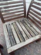 Gratis! Ikea hoekbank en voetenbank/tafel, Tuin en Terras, Ophalen, Gebruikt, Hout
