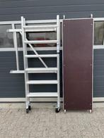 Euroscaffold aluminium kamer steiger, Ophalen, Rolsteiger of Kamersteiger, Minder dan 2 meter
