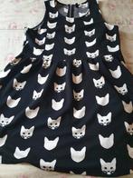 Leuke jurk met katten kopjes H&M, Kleding | Dames, Maat 38/40 (M), Ophalen of Verzenden, Zo goed als nieuw
