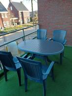 Tuinset - Verkleurd door de zon, Tuin en Terras, Tuinsets en Loungesets, Ophalen, 4 zitplaatsen, Kunststof, Gebruikt