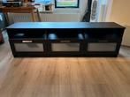 Ikea BRIMNES TV Meubel Zwart - Zo Goed Als Nieuw!, Huis en Inrichting, Kasten | Televisiemeubels, Ophalen, 100 tot 150 cm, Glas