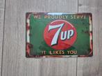 7up bord, Ophalen of Verzenden, Zo goed als nieuw, Reclamebord