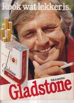 Retro reclame 1982 Gladstone sigaretten rook wat lekker is, Verzamelen, Overige typen, Ophalen of Verzenden