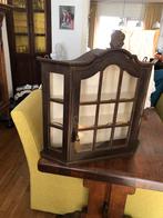 Antiek vitrinekastje, Huis en Inrichting, Kasten | Vitrinekasten, Ophalen, Gebruikt, 50 tot 100 cm, Minder dan 25 cm