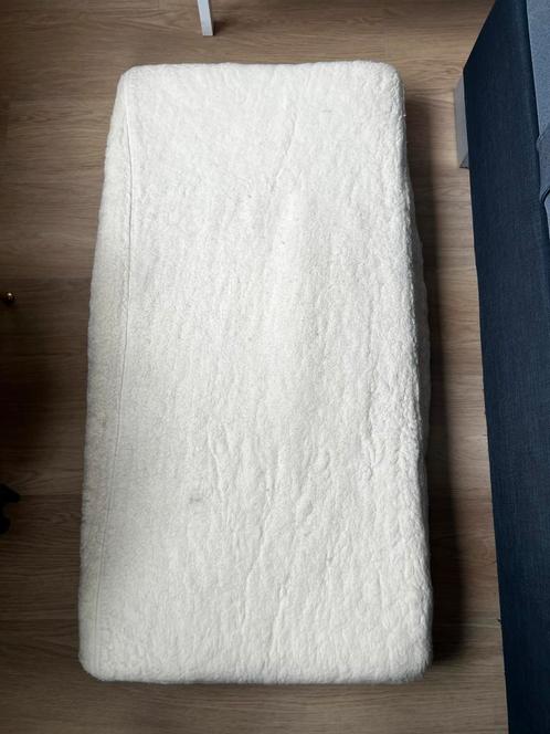 Merino wollen hoeslaken ledikant van Daaloumaa, Kinderen en Baby's, Kinderkamer | Beddengoed, Gebruikt, Wit, Jongetje of Meisje