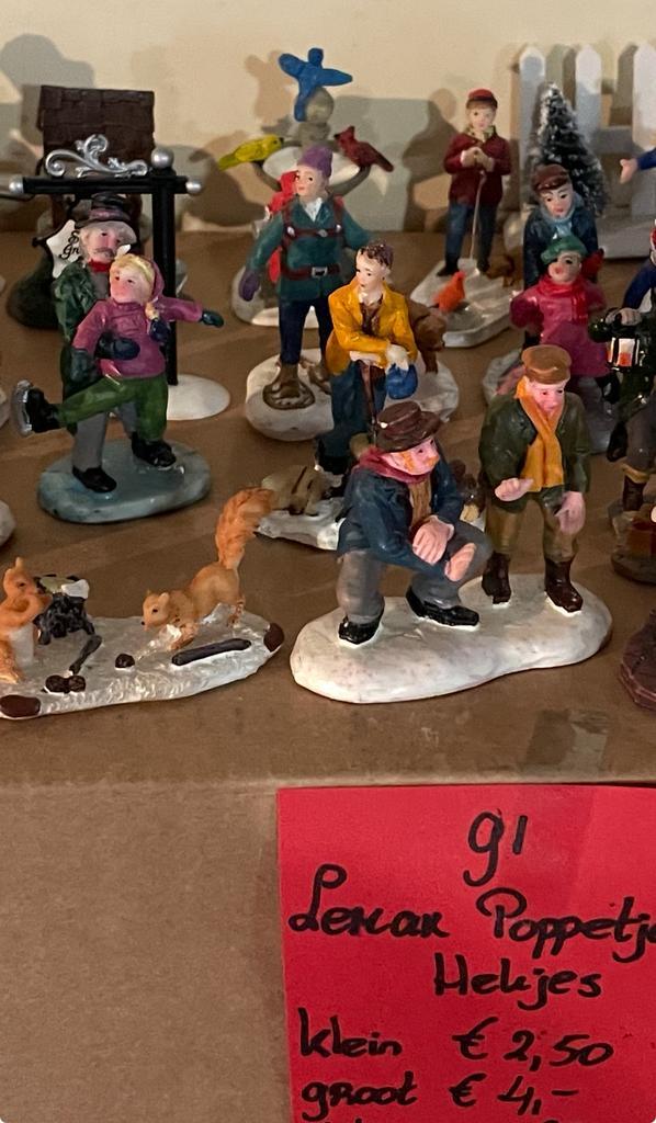 Kerstdorp huisjes boomjes poppetjesenz Lemax intratuin enz, Diversen, Kerst, Zo goed als nieuw, Ophalen