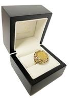 14 Karaat Gouden Munt Ring 1/4 Dukaat Salzburg 1704, Onbekend, Ophalen of Verzenden, Zo goed als nieuw, 17 tot 18