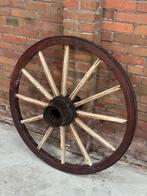 Mooi houten wagenwiel, Ophalen, Gebruikt