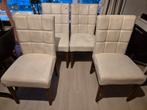 Set van 4 witte design stoelen, Huis en Inrichting, Stoelen, Ophalen, Gebruikt, Wit, Design