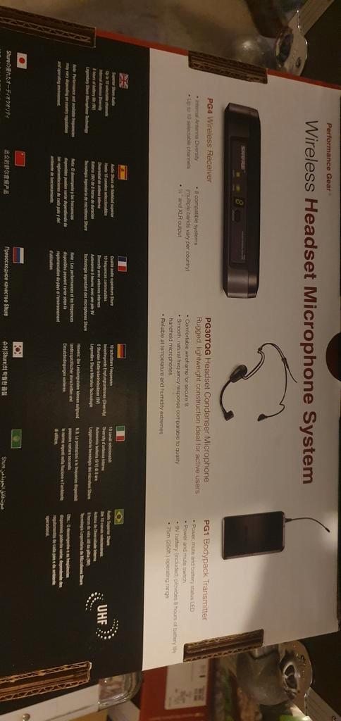 Shure professionele draadloze headset. Nieuw in doos, Audio, Tv en Foto, Professionele Audio-, Tv- en Video-apparatuur, Nieuw