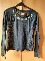 Hollister longsleeve maat M (valt als S/M)., Blauw, Ophalen of Verzenden, Lange mouw, Maat 36 (S)