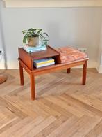 Vintage telefoontafel gangbank teak hout jaren 50/60 Deens, Huis en Inrichting, Kasten | Overige, Ophalen, Zo goed als nieuw