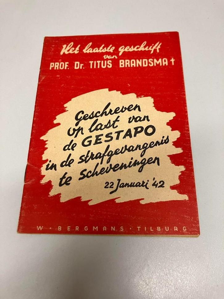 Het laatste geschrift van Titus Brandsma ~ Scheveningen '42, Boeken, Oorlog en Militair, Gelezen, Tweede Wereldoorlog, Ophalen of Verzenden