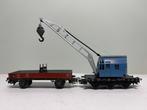 Märklin 4611 (315/2) kraanwagon met lage bakwagen 4503, Wisselstroom, Gebruikt, Wagon, Ophalen of Verzenden
