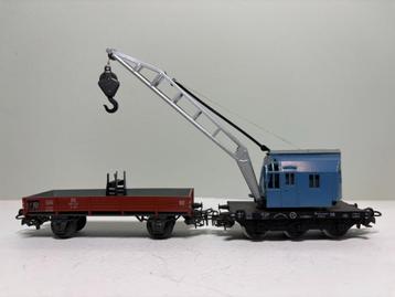 Märklin 4611 (315/2) kraanwagon met lage bakwagen 4503 beschikbaar voor biedingen