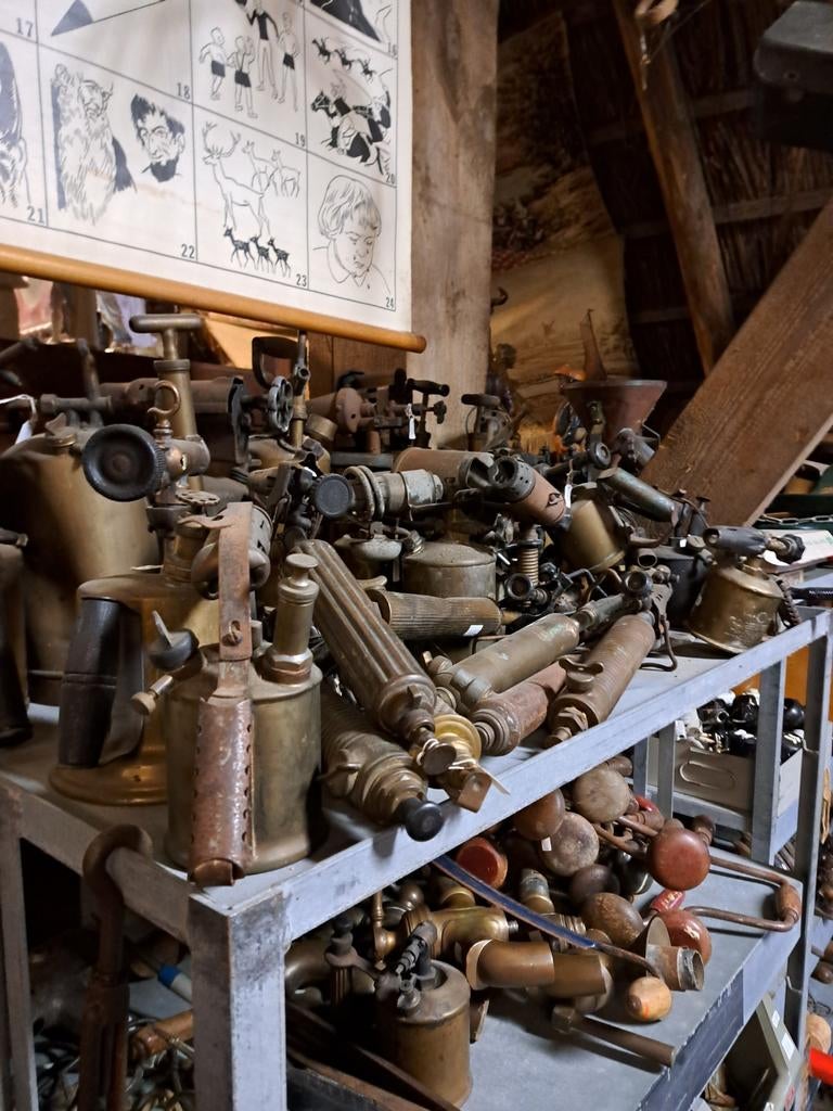 Oude gasbrander, Antiek en Kunst, Ophalen