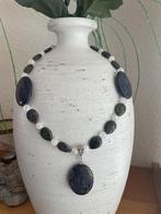 Ketting van dumortiriet en bergkristal kralen, Ophalen of Verzenden, Nieuw, Blauw, Steen of Mineraal