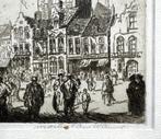 500. Ets, Martin van Waning, stadsgezicht, 1920-1940, Antiek en Kunst, Kunst | Etsen en Gravures, Ophalen of Verzenden