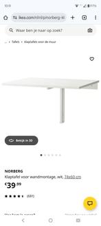 Ikea Norberg klaptafel, Huis en Inrichting, Tafels | Eettafels, Ophalen, Gebruikt, Rechthoekig, 50 tot 100 cm
