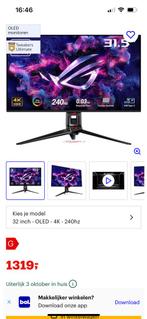 ASUS ROG Swift OLED, Ophalen, In hoogte verstelbaar, ASUS, LED