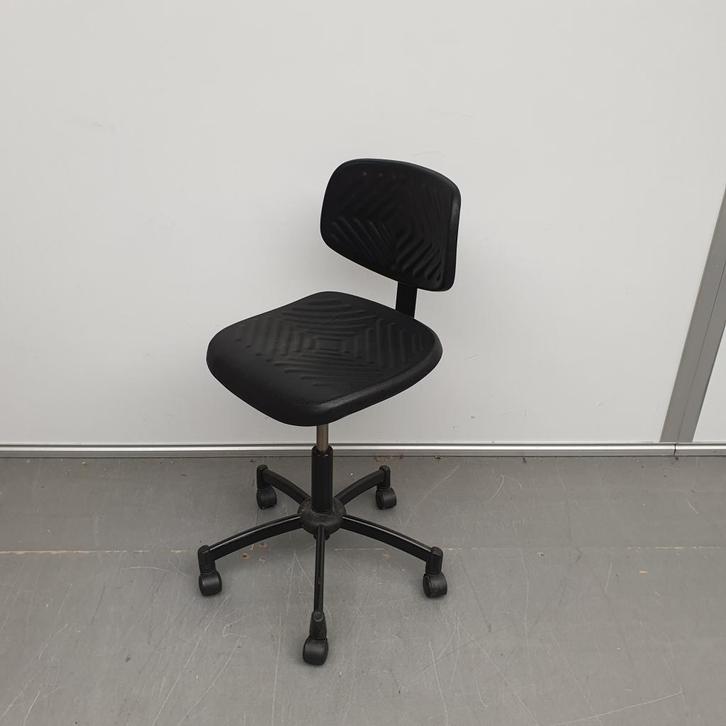 Score halfhoge werkstoel - PU kunststof zwart - ihv 44-58 c, Huis en Inrichting, Bureaustoelen, Gebruikt