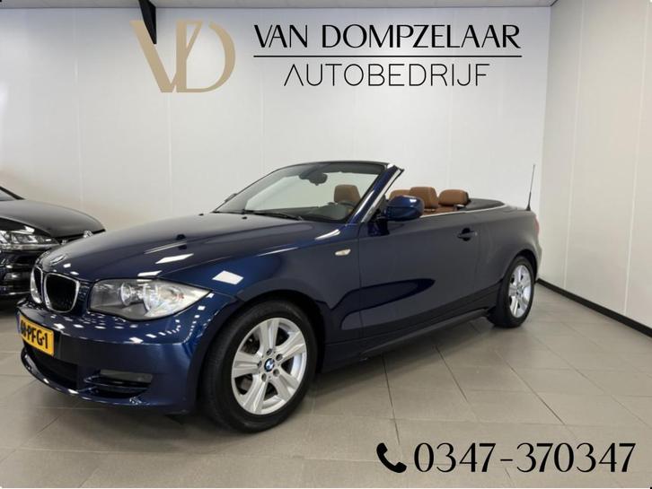BMW 1 Serie Cabrio 118i Executive / leder / navi / stoelverw, Auto's, BMW, Bedrijf, Te koop, 1-Serie, ABS, Airbags, Airconditioning