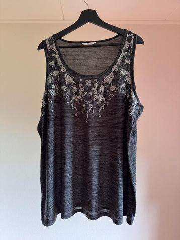 Zwart/grijs/zilveren top van miss etam maat 50 €2,00 koopje beschikbaar voor biedingen