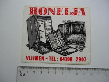 sticker oud Vlijmen nb noord brabant ronelja leer fabriek beschikbaar voor biedingen