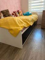 Ikea bed wit/zwart, Ophalen, Eenpersoons, Wit, 140 cm