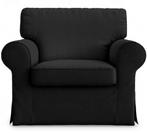Hoes Ektorp fauteuil zwart, Huis en Inrichting, Fauteuils, Ophalen, Gebruikt, 75 tot 100 cm, 75 tot 100 cm