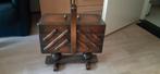 Vintage Houten Naaidoos / Naaibox Harmonica Model, Ophalen