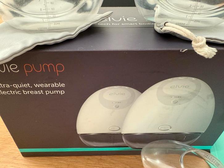 Elvie borstkolf dubbel draadloos draagbaar handsfree, Kinderen en Baby's, Babyvoeding en Toebehoren, Zo goed als nieuw, Borstkolf