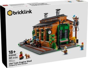 Lego Bricklink 910033 Old Train Engine Shed beschikbaar voor biedingen