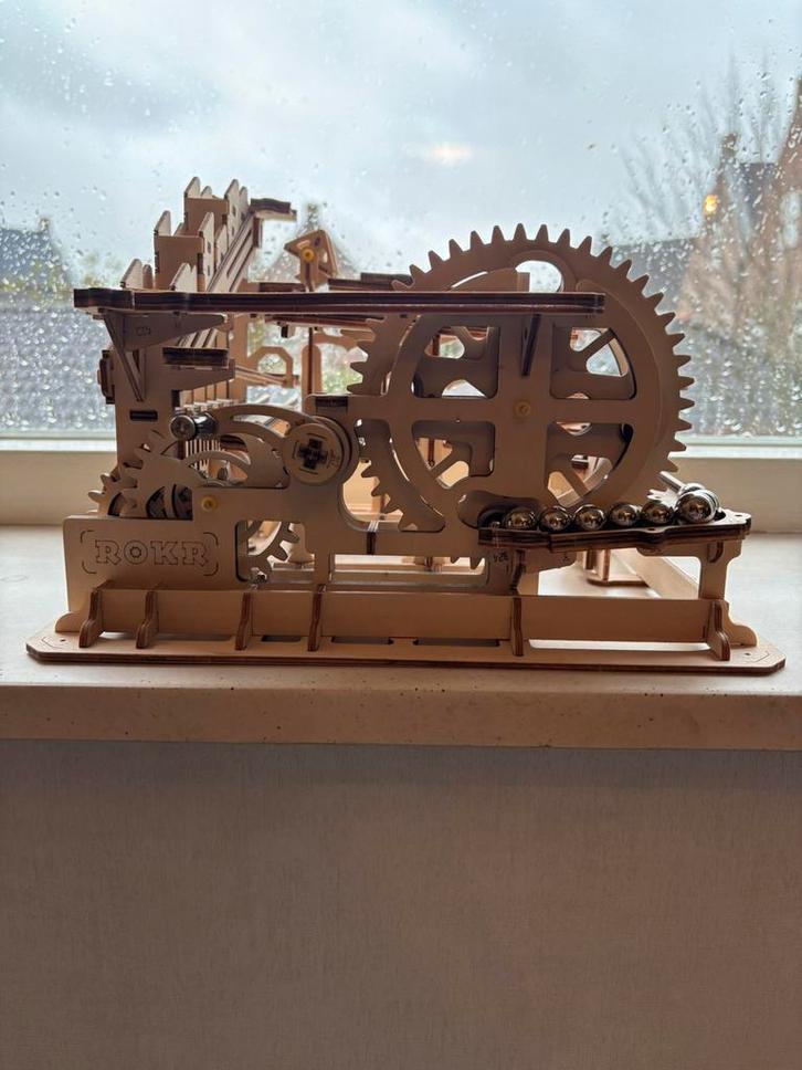 ROKR Marble Parkour – houten 3D knikkerbaan (LG501), Antiek en Kunst, Kunst | Beelden en Houtsnijwerken, Ophalen