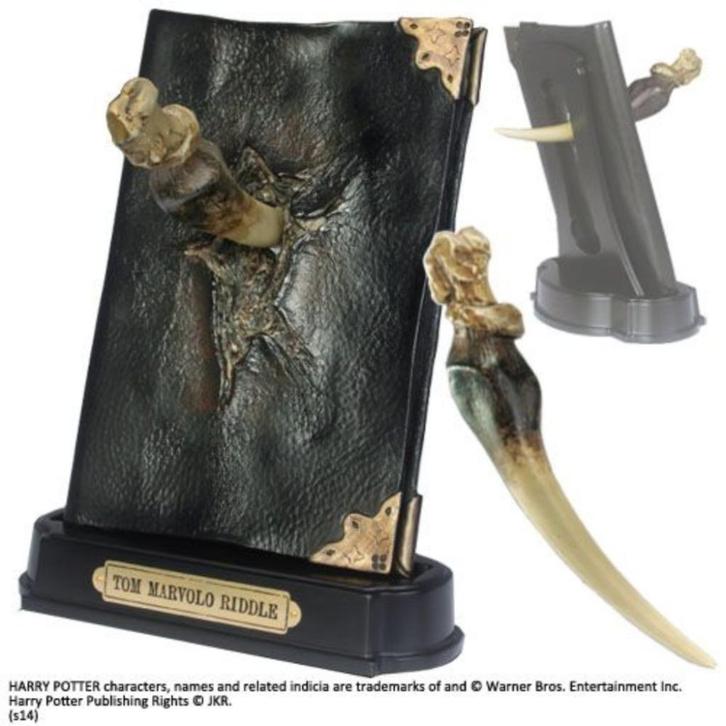 Harry Potter Replica 1/1 Basilisk Fang and Tom Riddle Diary, Verzamelen, Harry Potter, Nieuw, Replica, Ophalen of Verzenden