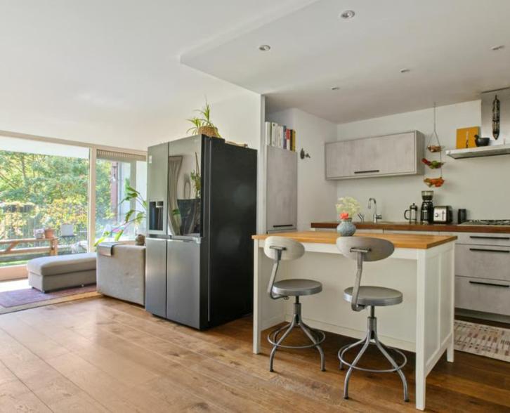 TORNVIKEN Keukeneiland, ecru/eiken, 126x77 cm, Huis en Inrichting, Keuken | Keukenelementen, Zo goed als nieuw, Minder dan 100 cm