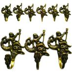 6 Unieke kapstokhaken haak met Neptunus zeegod met vis, Antiek en Kunst, Ophalen of Verzenden