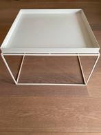 Hay Tray tafel 60x60x39/43cm in wit en zeer goede staat, 55 tot 75 cm, Minder dan 45 cm, Modern, Zo goed als nieuw