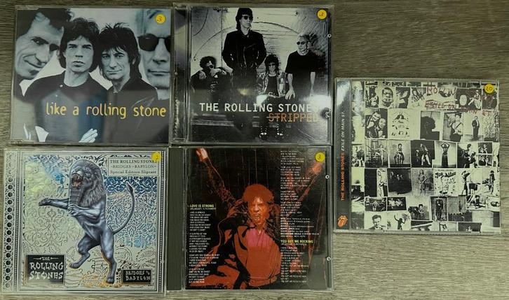 5x CD's Rolling Stones, Cd's en Dvd's, Cd's | Rock, Zo goed als nieuw, Poprock, Ophalen of Verzenden