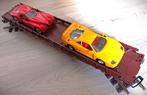 LGB 4 asser met twee exotische automodellen, Gelijkstroom, Wagon, Ophalen of Verzenden, Zo goed als nieuw