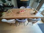 Teak houten eettafel, Huis en Inrichting, Ophalen, Teakhout, 200 cm of meer, 50 tot 100 cm