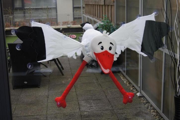 3D raamooievaar / ooievaar te koop, Kinderen en Baby's, Kraamcadeaus en Geboorteborden, Nieuw, Ophalen of Verzenden