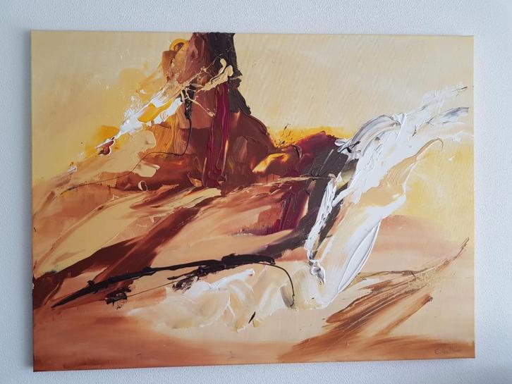 Schilderij Ineke ten Cate - 'Couleur de Colline', Antiek en Kunst, Kunst | Schilderijen | Klassiek, Ophalen