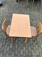 Vintage school kinder tafel + stoeltjes, Kinderen en Baby's, Gebruikt, Tafel(s) en Stoel(en), Ophalen