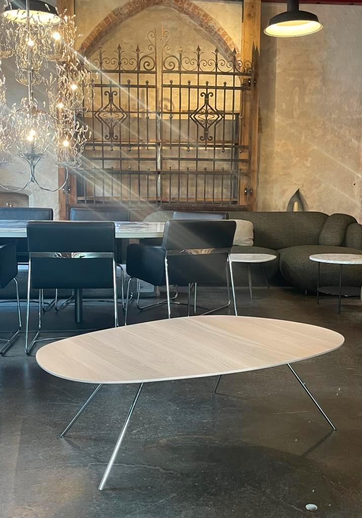 Leolux Liliom salontafel XL white matt NIEUW, Huis en Inrichting, Tafels | Salontafels, Nieuw, Minder dan 50 cm, 50 tot 100 cm