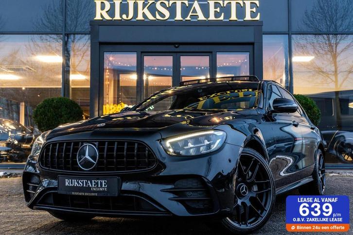 Mercedes-Benz E-klasse E300e 4MATIC AMG|PANO|BURMESTER|20'', Auto's, Mercedes-Benz, Bedrijf, Te koop, E-Klasse, 4x4, ABS, Achteruitrijcamera