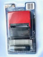 tekst stempel, Ophalen of Verzenden, Nieuw, Inkt, Foam of Stempelhouder