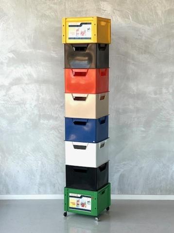 Tomado kratten 14x jaren 70 platenbak vintage prijs p/stuk