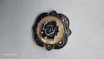 Vintage sjaalclip, broche met parelmoer., Ophalen of Verzenden, Overige materialen